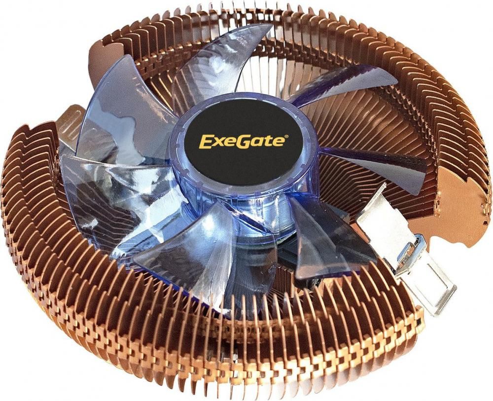 Кулер для процессора ExeGate Wizard EE91-Cu.BLUE EX286153RUS