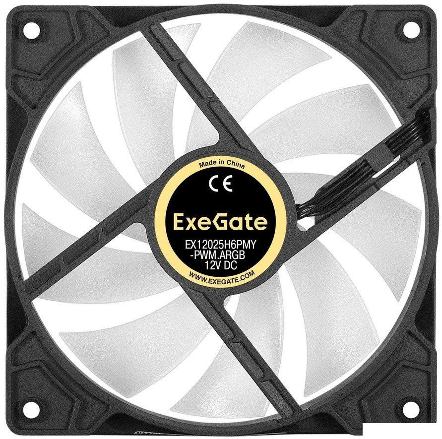Вентилятор для корпуса ExeGate EX12025H6PMY-PWM.ARGB EX295971RUS