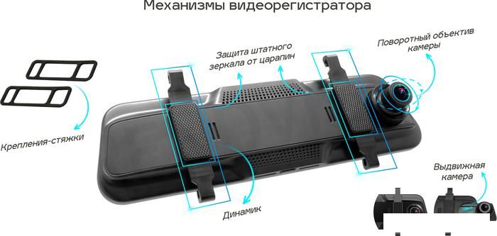 Видеорегистратор-зеркало TrendVision MR-810 GT