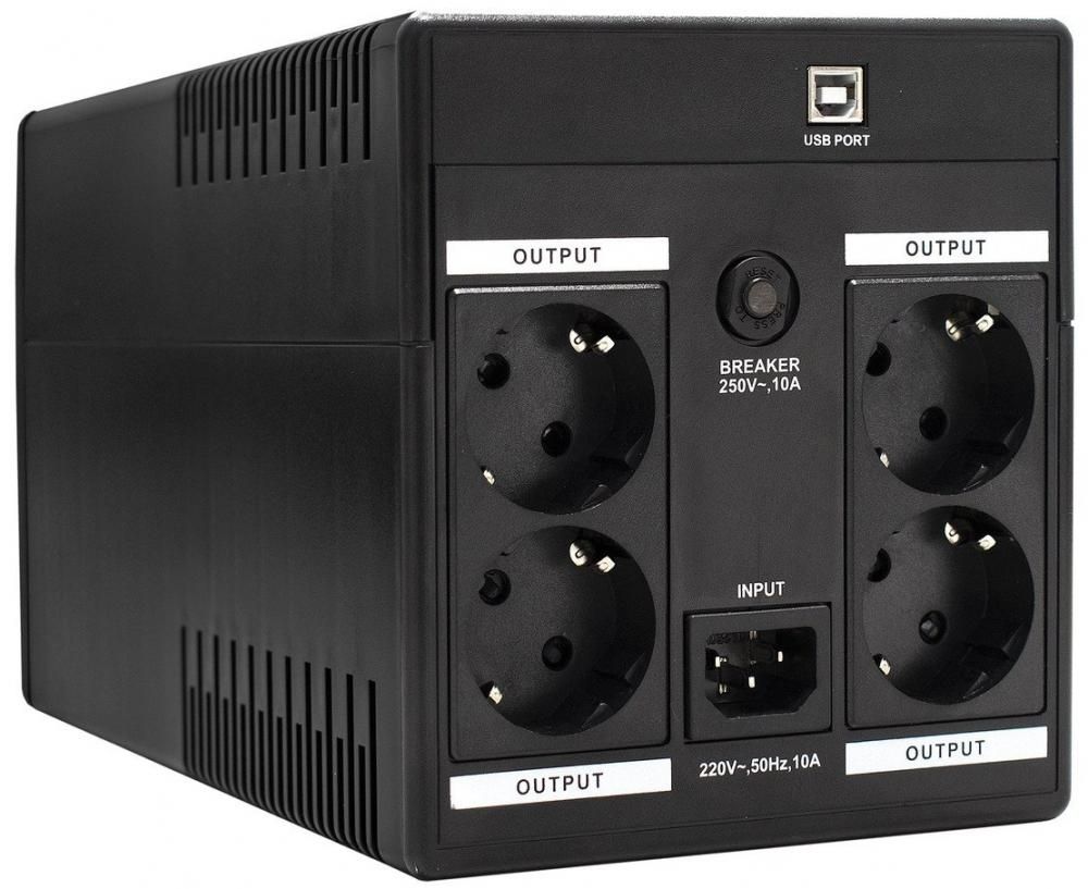 Источник бесперебойного питания ExeGate UNB-1500.LED.AVR.EURO.RJ.USB EP212521RUS