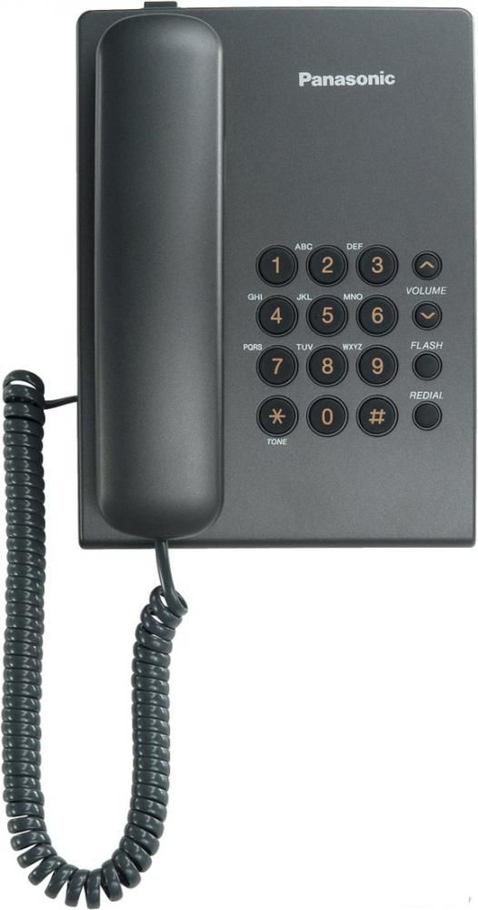 Проводной телефон Panasonic KX-TS2350RUB (черный)
