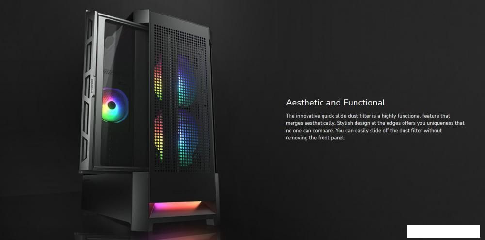 Корпус Cougar Airface RGB CGR-5ZD1W-AIR-RGB