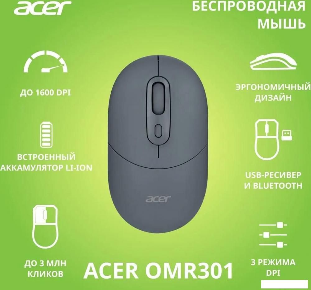 Мышь Acer OMR301 (черный)