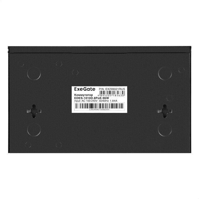 Неуправляемый коммутатор ExeGate EDES-1010D.8PoE-96W