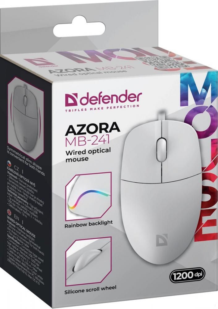 Мышь Defender Azora MB-241 (белый)
