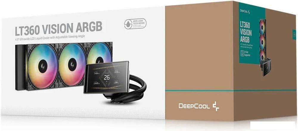 Система жидкостного охлаждения для процессора DeepCool LT360 Vision ARGB R-LT360VISION-BKAMMC-G-1
