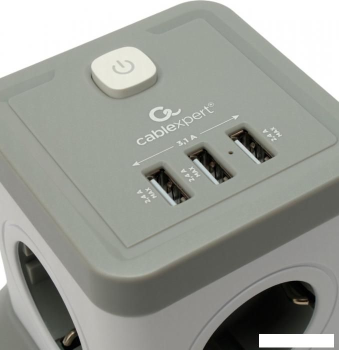 Сетевой фильтр Cablexpert TWR-4-U3-W-2