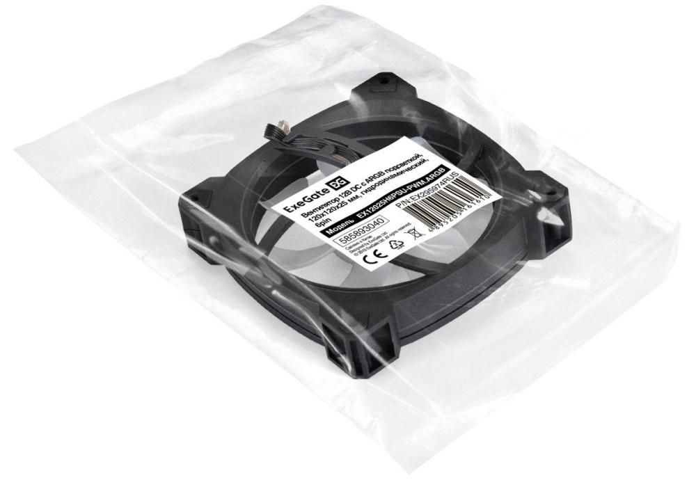 Вентилятор для корпуса ExeGate EX12025H6PSU-PWM.ARGB EX295974RUS