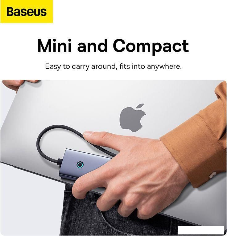USB-хаб Baseus Flite Series 4-Port USB-C Hub B0005280A813-00