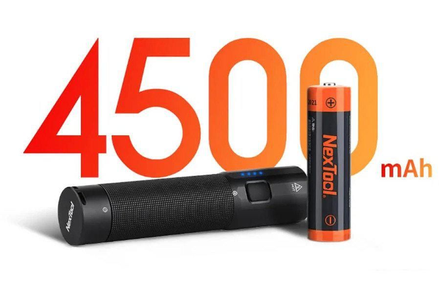Фонарь NexTool Outdoor Strong Light Small Straight Flashlight (черный)