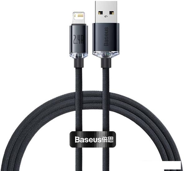 Кабель Baseus CAJY000001 USB Type-A - Lightning (1 м, черный)