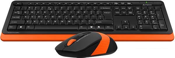Офисный набор A4Tech Fstyler FG1010 (черный/оранжевый)