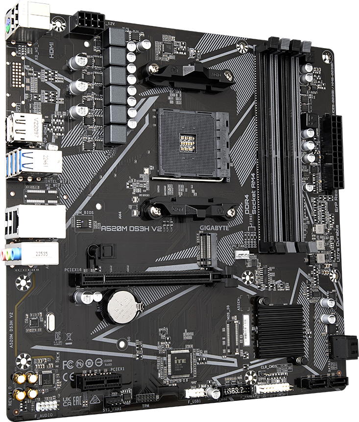 Материнская плата Gigabyte A520M DS3H V2 (rev. 1.0)