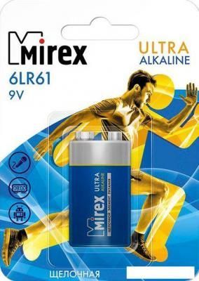 Батарейка Mirex Ultra Alkaline 9V 6LR6-E1