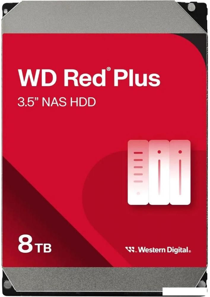 Жесткий диск WD Red Plus 8TB WD80EFPX