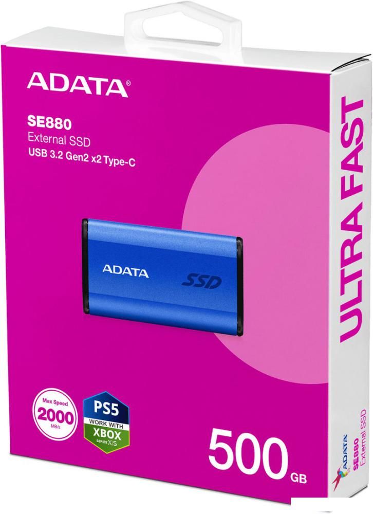 Внешний накопитель ADATA Elite SE880 500GB AELI-SE880-500GCBU