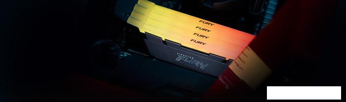 Оперативная память Kingston FURY Renegade RGB 8ГБ DDR4 3200МГц KF432C16RB2A/8