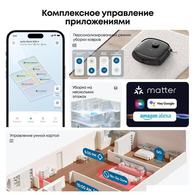 Робот-пылесос Eufy Robot Vacuum Omni E28 (2-в-1)