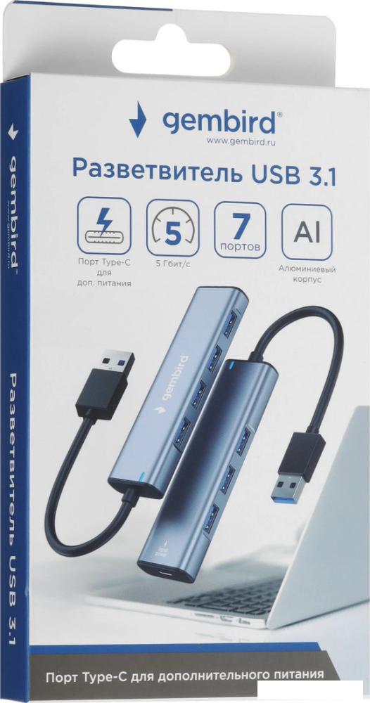 USB-хаб Gembird UHB-U3P7-01