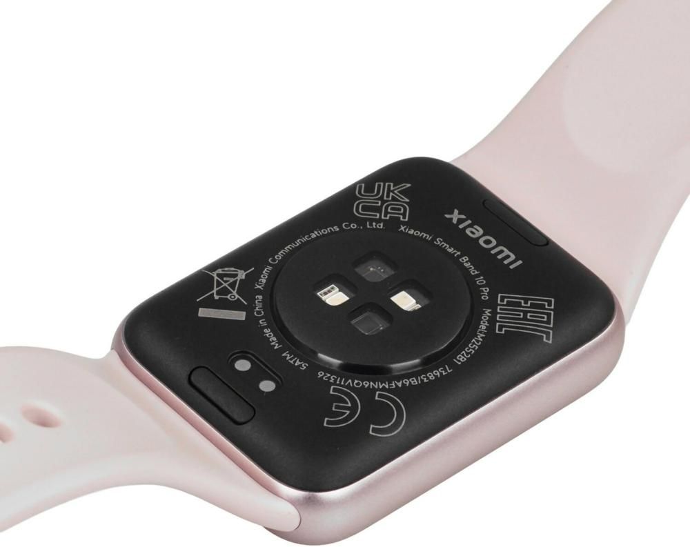 Фитнес-браслет Xiaomi Smart Band 10 Pro M2552B1 (розовый, с розовым силиконовым ремешком, международная версия)