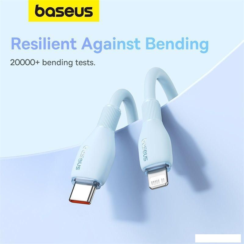 Кабель Baseus Pudding Series USB Type-C - Lightning (2 м, голубой)