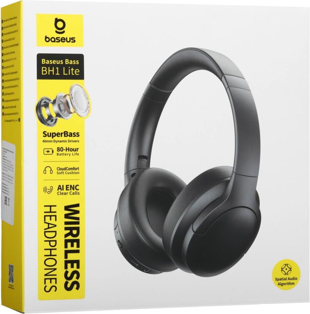 Наушники Baseus Bass BH1 Lite (черный)