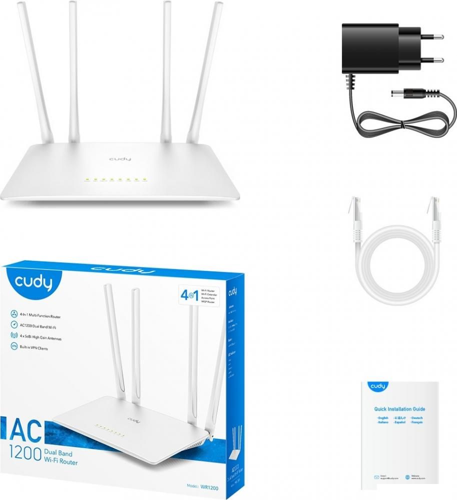 Wi-Fi роутер Cudy WR1200 2.0