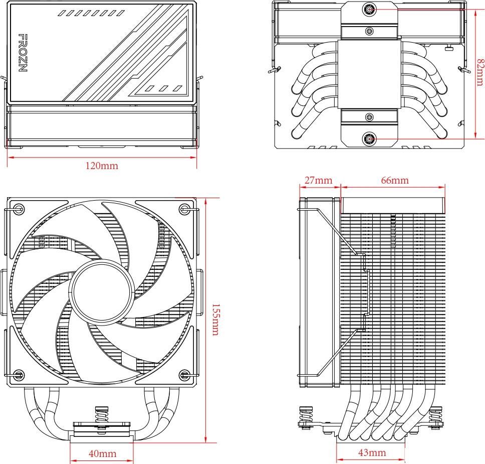 Кулер для процессора ID-Cooling Frozn A610 ARGB