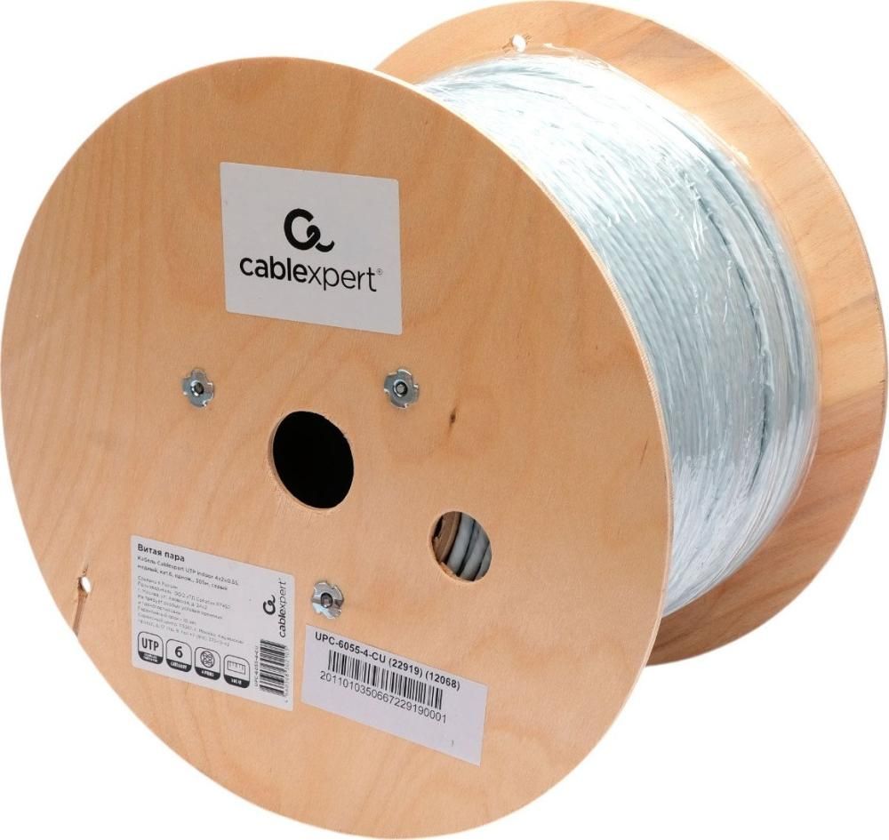 Кабель Cablexpert UPC-6055-4-CU (305 м, серый)