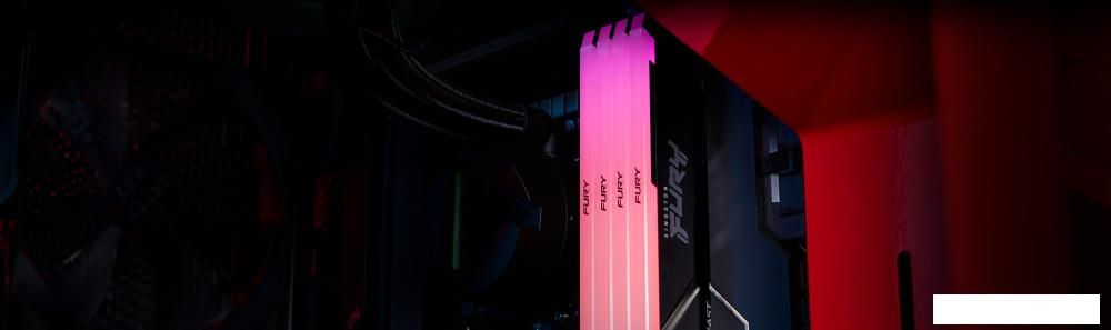 Оперативная память Kingston FURY Beast RGB 32ГБ DDR4 3200 МГц KF432C16BB2A/32