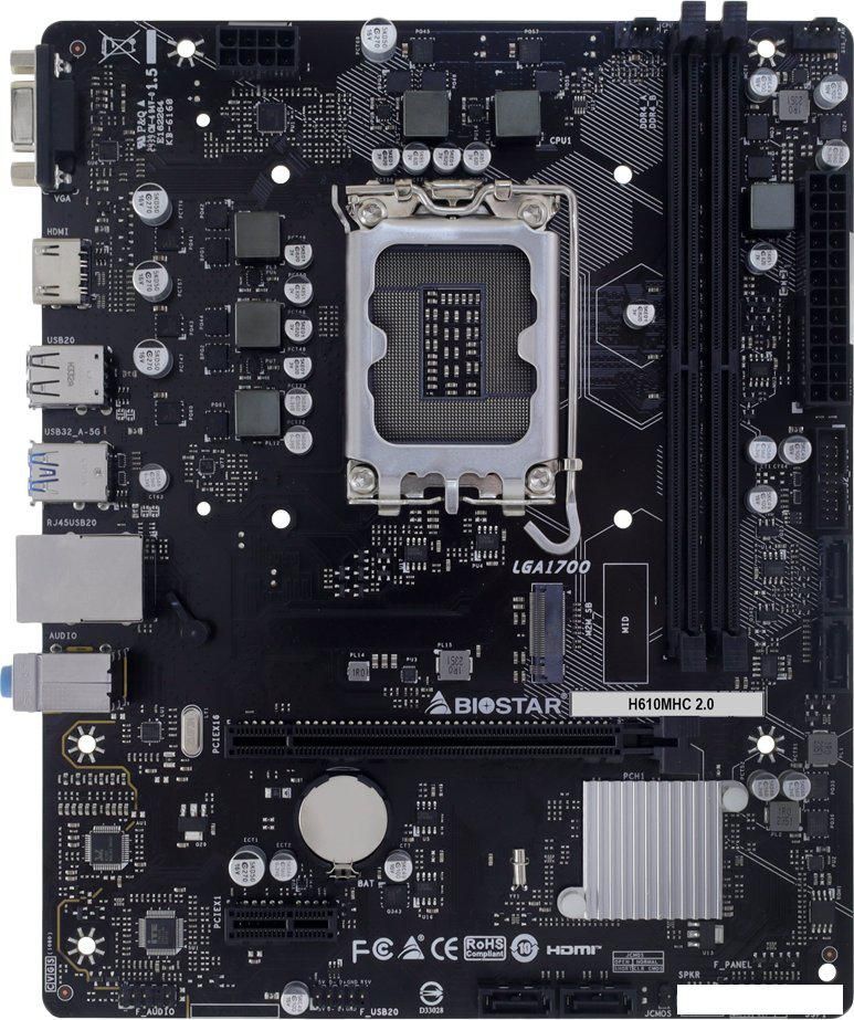 Материнская плата BIOSTAR H610MHC 2.0 Ver. 6.0