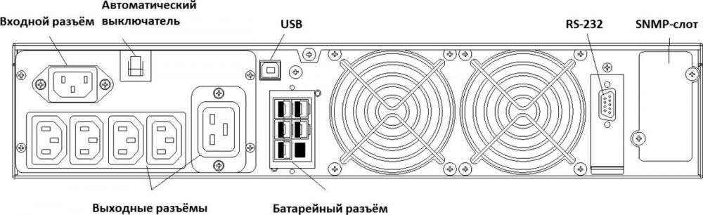 Источник бесперебойного питания Powercom Macan MRT-2000