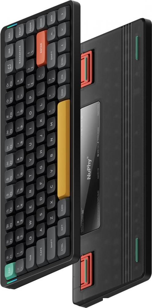 Клавиатура NuPhy Air75 V2 Basalt Black (NuPhy Low Profile Cowberry, нет кириллицы)