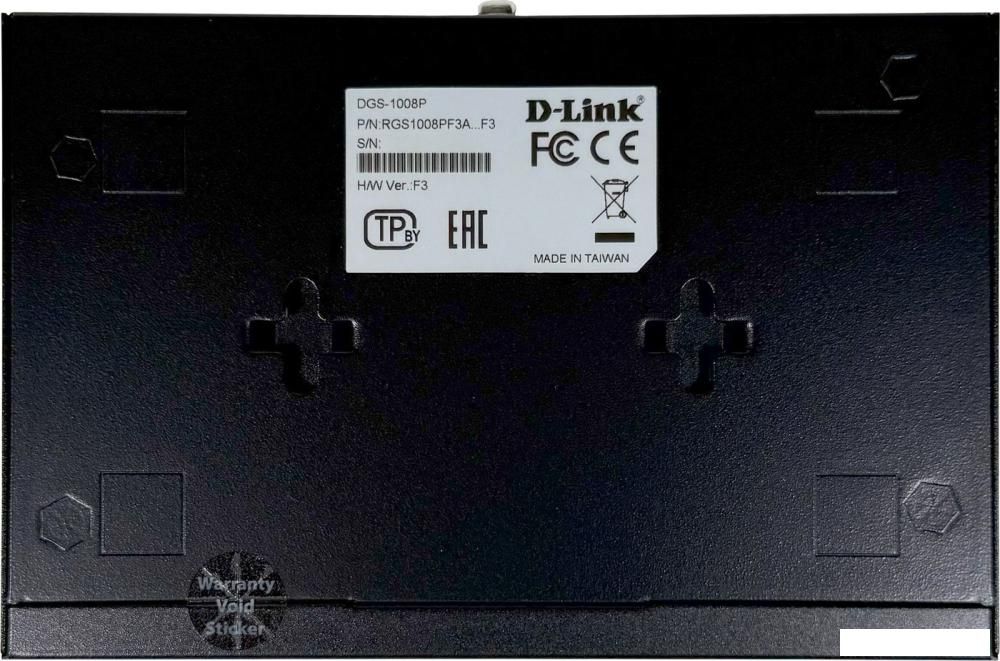 Неуправляемый коммутатор D-Link DGS-1008P/F3A