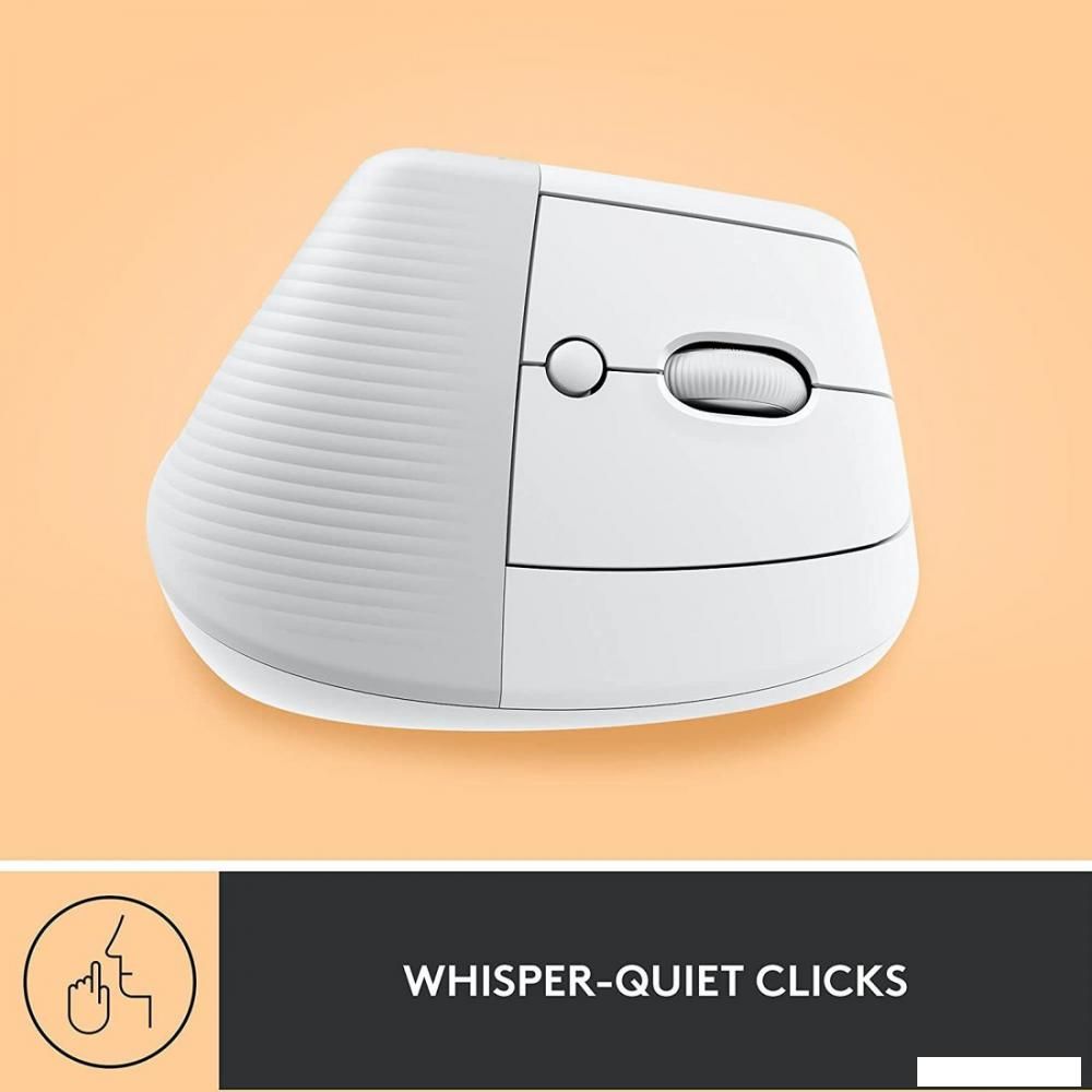 Вертикальная мышь Logitech Lift (белый)