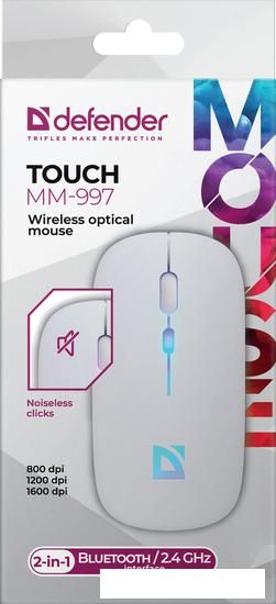 Мышь Defender Touch MM-997 (белый)