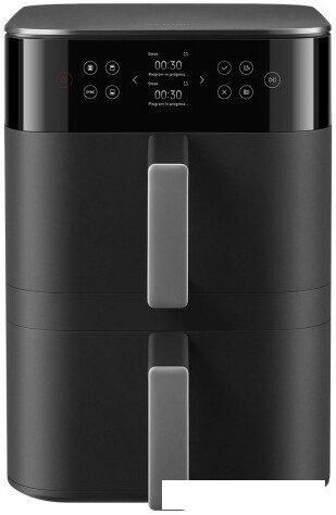 Аэрогриль (аэрофритюрница) Xiaomi Smart Double Stack Air Fryer 12L MAF-DS1201 (евровилка, черный)