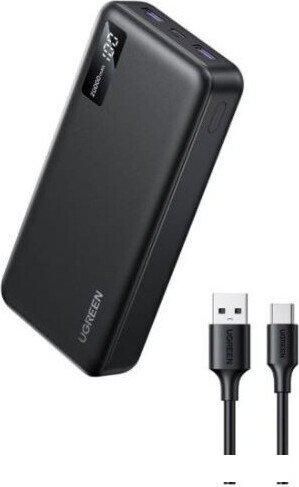 Внешний аккумулятор Ugreen PB312 20000mAh (черный)