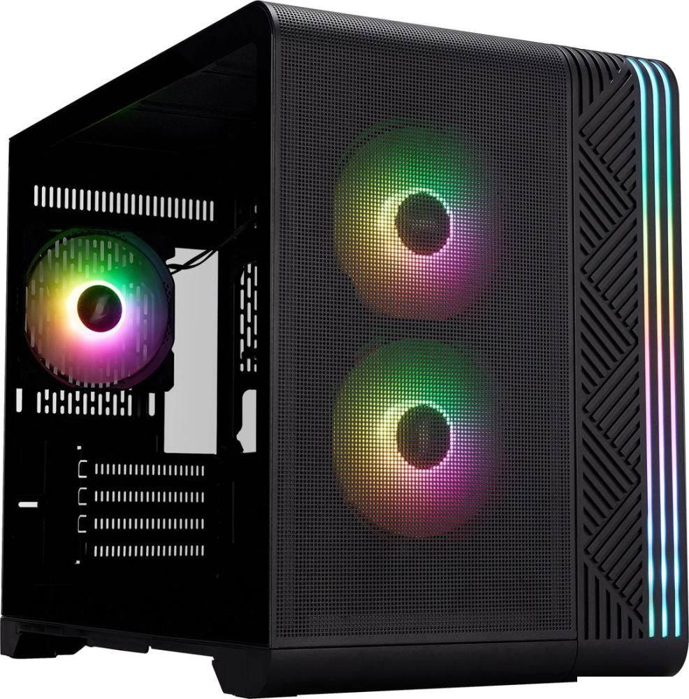 Корпус 1stPlayer VT6 (с тремя вентиляторами F7, черный)