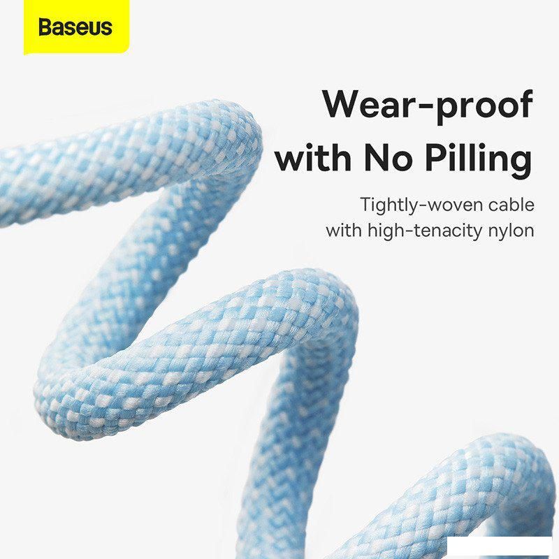 Кабель Baseus Dynamic Series USB Type-A - USB Type-C (1 м, голубой)