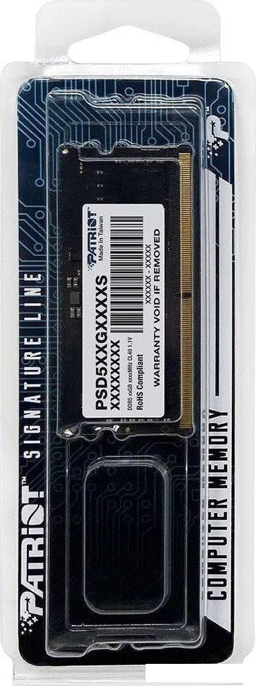 Оперативная память Patriot Signature Line 32ГБ DDR5 SODIMM 5600 МГц PSD532G56002S