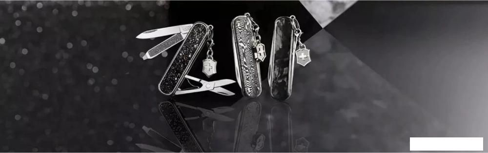 Мультитул Victorinox Classic Brilliant Carbon 0.6221.90 (черный/серебристый)