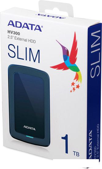 Внешний накопитель ADATA HV300 AHV300-2TU31-CBL 2TB (синий)