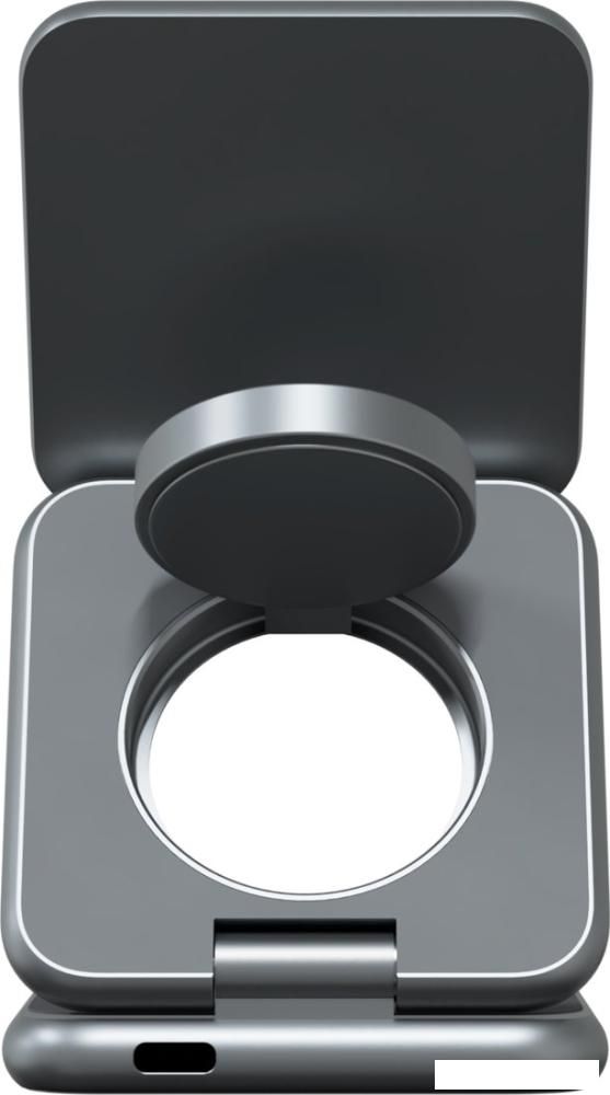 Беспроводное зарядное Magssory Fold Pro 3 в 1 WCH063 (темно-серый)