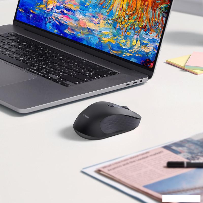 Мышь Baseus F02 Ergonomic Wireless Mouse (черный, без батарейки в комплекте)