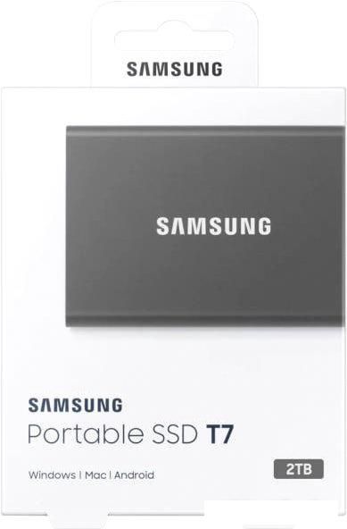 Внешний накопитель Samsung T7 2TB (серый)