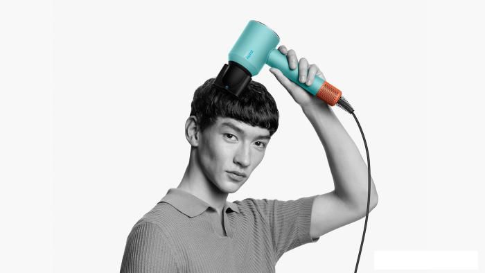 Фен Dyson HD16 Supersonic Nural Curly+Coily (евровилка, керамическая патина/топаз)