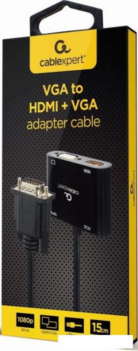 Адаптер Cablexpert A-VGA-HDMI-02