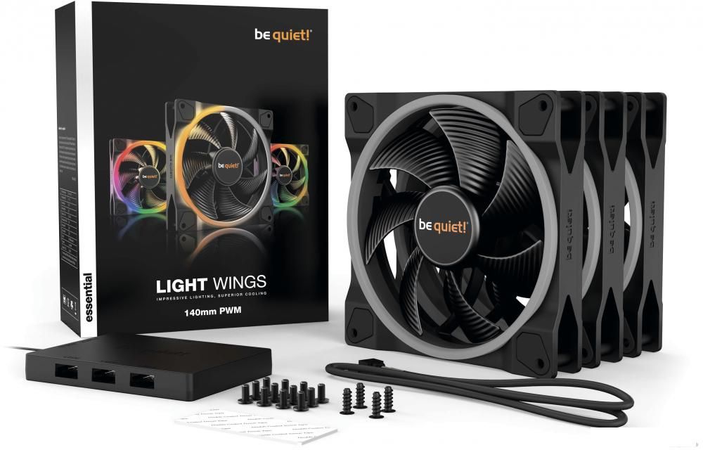 Набор вентиляторов be quiet! Light Wings 140mm PWM Triple Pack BL078
