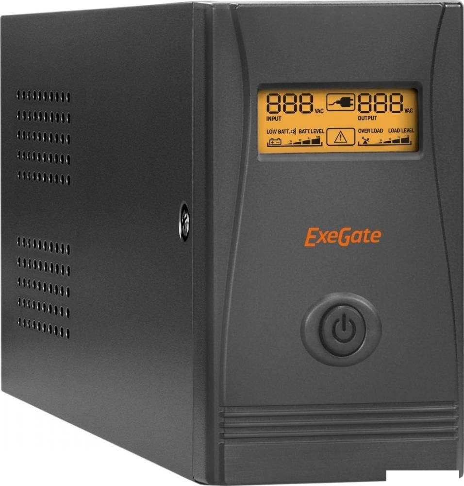Источник бесперебойного питания ExeGate Power Smart ULB-650.LCD.AVR.EURO